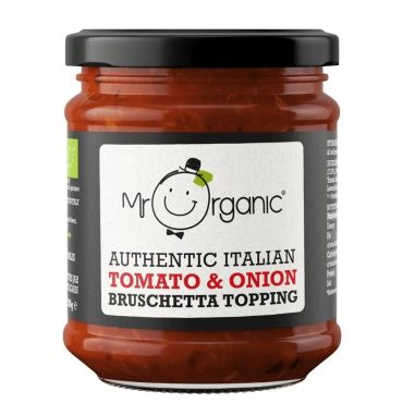 Mr Organic Tomato And Onion Brushetta Topping, 190g